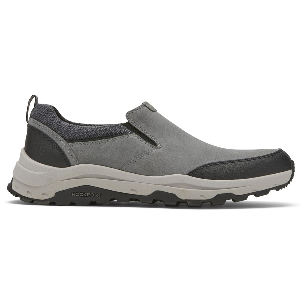 Rockport Xcs Birchfield Slip-On Trekker - Mens Walking Shoes - Grey - NZ (MCY-234650)